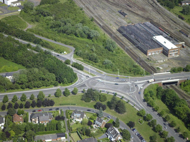 Saint-Ghislain. Vues aériennes.