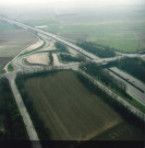 Louvain-la-Neuve. Bretelle d'accès l'autoroute depuis l'université.