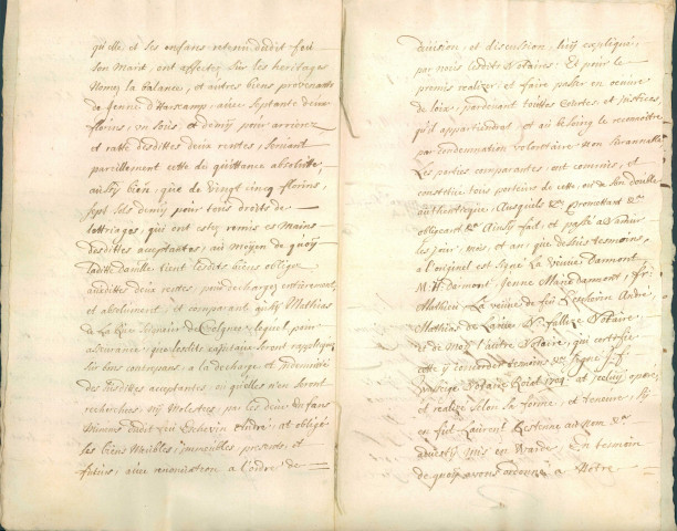 Jugement concernant une rente rendu par Philippe Hippolyte Dupaix, Jacques Quinart et François Dotreppe, échevins de Namur.