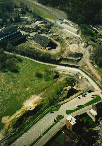 Châtelet. RN 573. Future liaison ring 3 (sortie 18) - ring 532. Chantier en cours.