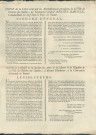 Copie de la lettre écrite le 3 janvier 1793 par les administrateurs provisoires de la Ville de Charles-sur-Sambre (Charleroi) au lieutenant-général Harville sur l'adhésion totale au décret de la Convention nationale sur la souveraineté du peuple de Belgique. Copie de la lettre adressée le 13 décembre 1792 par les Amis de la Liberté et de l'Egalité de Charles-sur-Sambre (Charleroi) à la Convention nationale en faveur de la République française.