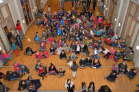 Namur. Cap Nord. Fête de Saint-Nicolas pour les enfants des agents du MET.