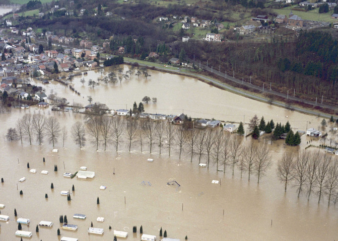 Esneux. Inondations.