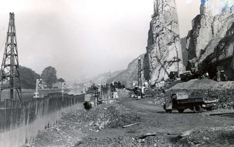 Travaux près du Rocher Bayard
