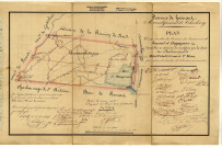 Plan D'une partie des terrains des Communes de Ransart et Heppignies,