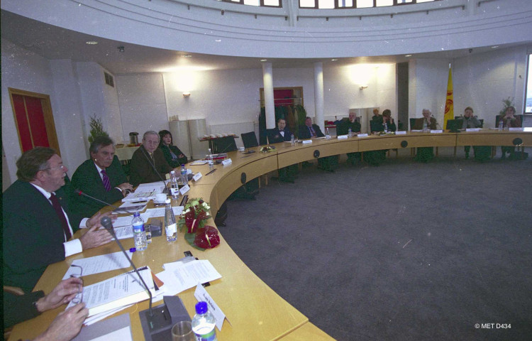 Namur. CAMET. Salle du CODI. Commission des Arts de la région wallonne. Installation officielle.