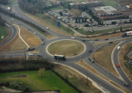 Nivelles. Giratoire de la RN 6 et du ring sud 24.