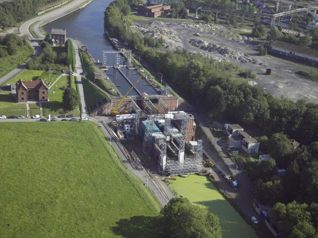 La Louvière. Canal du Centre. Ascenseur n°1 d'Houdeng-Goegnies.