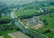 Erquelinnes. Solre-sur-Sambre. Evolution du chantier de la future station d'épuration.