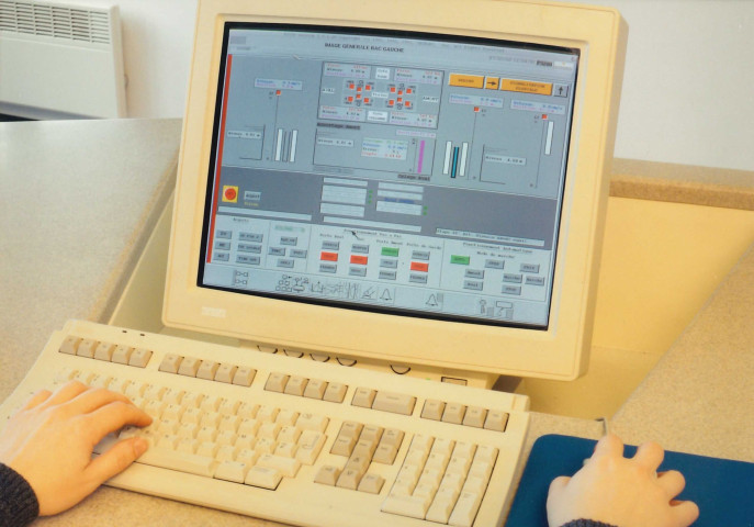 La Louvière. Strépy-Thieu. Aspects électromécaniques de l'ascenseur à bateaux.