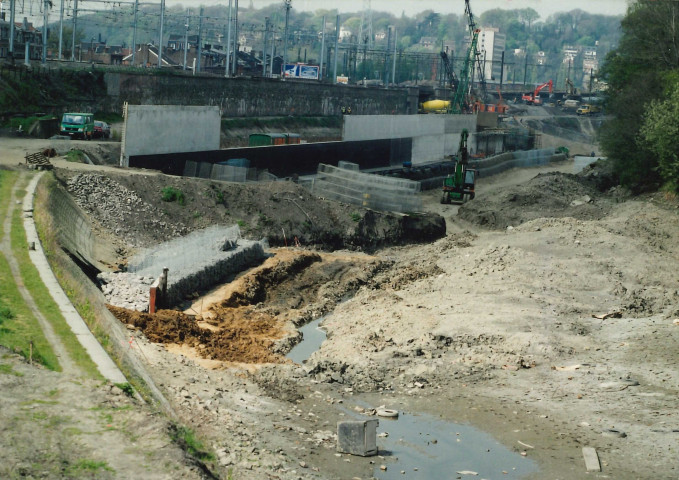 Liège. Kinkempois. Evolution des travaux de la jonction E25 - E40 (5).