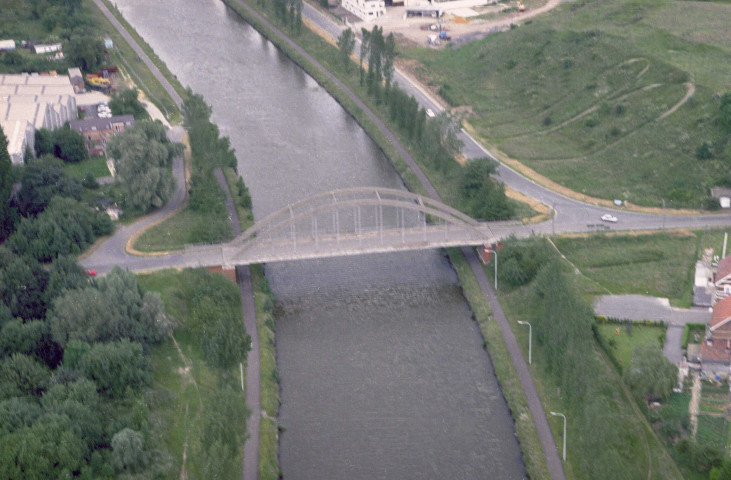 Ittre. Pont-route de Fauquez ; pont-route d'Asquempont ; écluse n°5 ; pont sur tête aval de l'écluse.