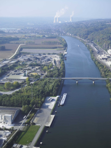 Engis. Hermalle sous-Huy. Vues aériennes.