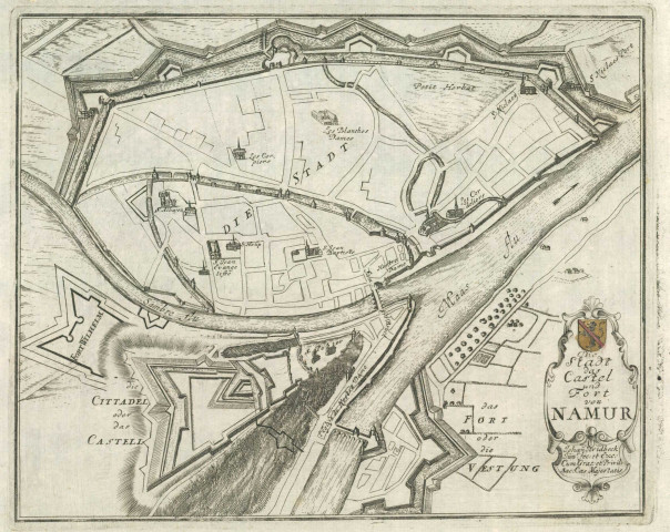 Die Stadt das Castel und Fort von Namur