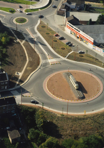 Châtelet. Châtelineau. Giratoire "du Cora". Chaussée de Gilly.