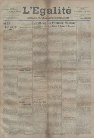 Du 23 novembre 1918 au 28 décembre 1918