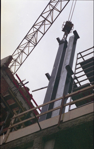 Namur. Salzinnes. Ancienne maternité. Evolution du chantier de rénovation. Future implémentation des services de l'IG 43.