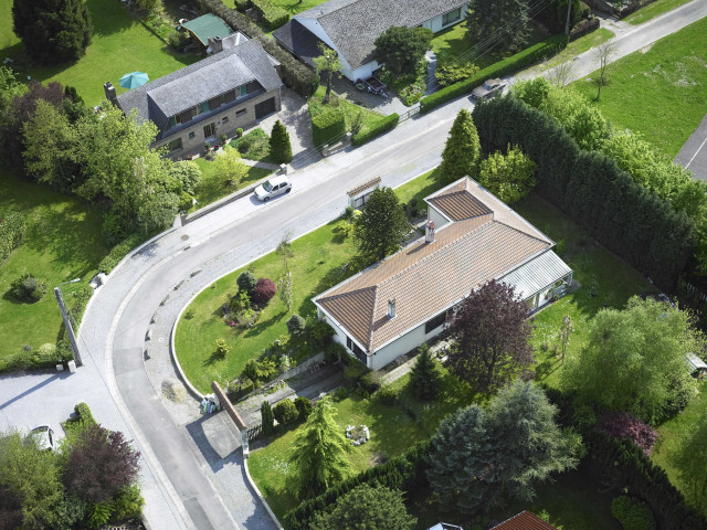 Gerpinnes. Vues aériennes des habitations.