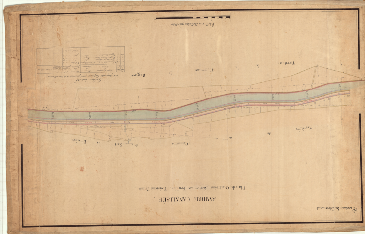 Plans du quatrième bief.