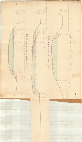 Troisième bief. Profils.