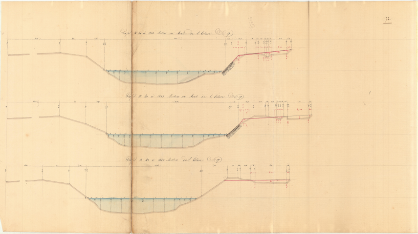 Dix-huitième bief. Profils.