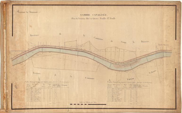 Plans du troisième bief.