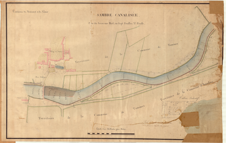 Plans du seizième bief.