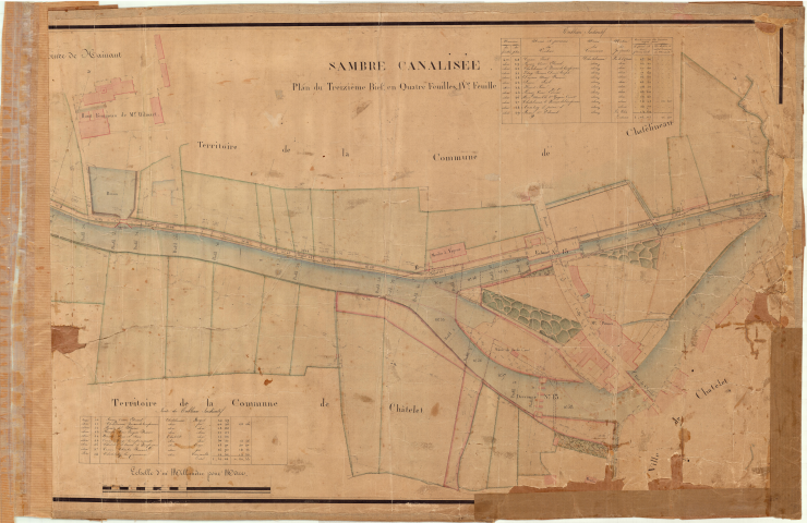 Plans du treizième bief.