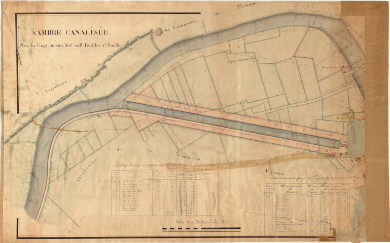 Plans du vingt-et-unième bief.