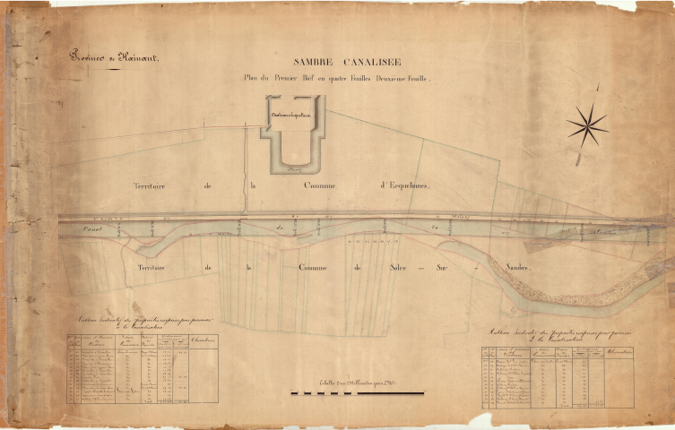 Plans du premier bief.