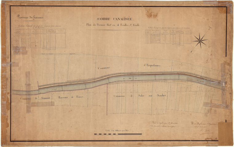 Plans du premier bief.