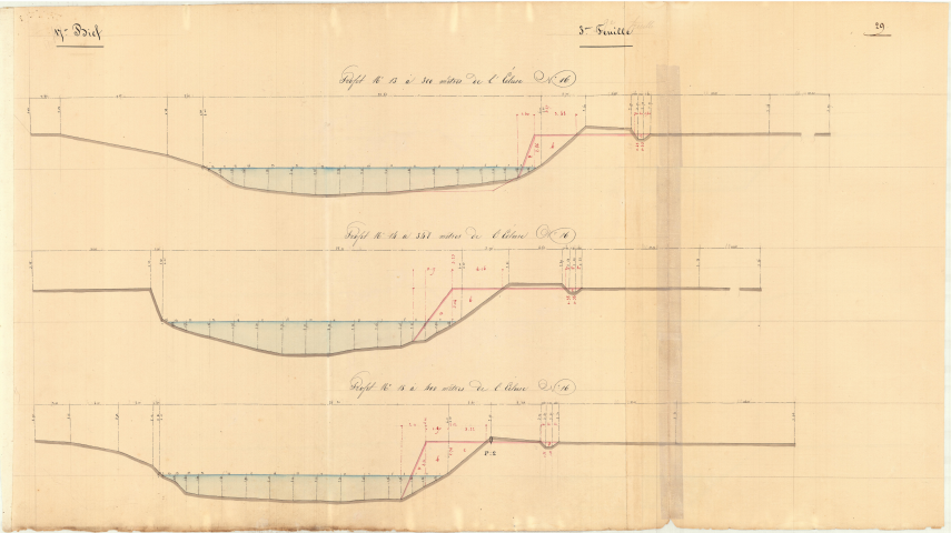 Dix-septième bief. Profils.