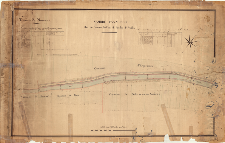 Plans du premier bief.